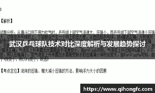 武汉乒乓球队技术对比深度解析与发展趋势探讨